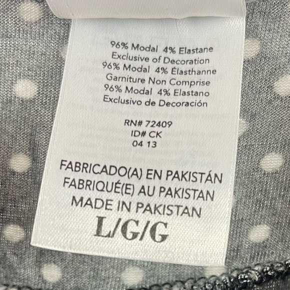 Isaac Mizrahi Large Polka Dot Lace V Nack Flowy Tank Top Y2K Lounge - Picture 6 of 7